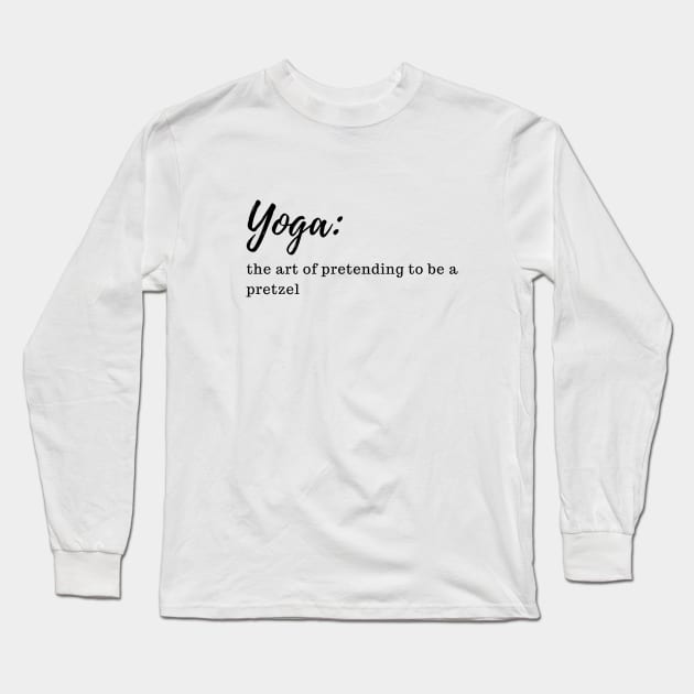 yoga relateable Long Sleeve T-Shirt by Patterns-Hub